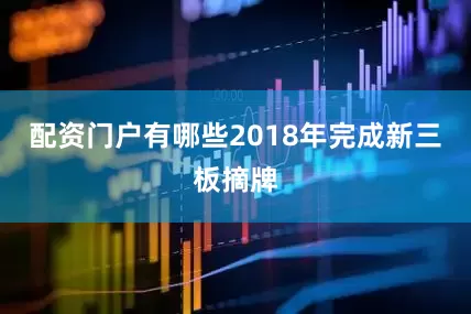配资门户有哪些2018年完成新三板摘牌